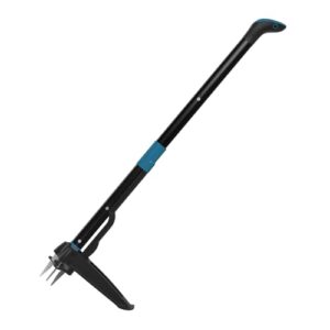 COSPARX Weed Puller Tool – 4-Claw, Extra-Long 43” Handle, No Bending, Easy Eject – Removes Weeds Effortlessly – Sturdy Foot Pedal & Lightweight Aluminum – Effortless Hand Weeding Tool