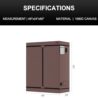 ATOUR 4x2 Grow Tent, 48"x24"x60''High Reflective Mylar 1680D Hydroponic Grow Tents, Waterproof Grow Tent with Double Cleart Observation Door and Floor Tray, for Indoor Plant Growing