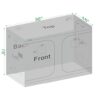 Green hut Grow Tent 96"x48"x78" 600D Mylar Hydroponic Indoor Grow Tent with Observation Window, Removable Floor Tray and Tool Bag for Indoor Plant Growing 8x4