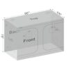 zazzy Grow Tent, 96“x48 x78 Plant Growing Tents 600D Mylar Hydroponic Indoor Grow Tent with Window, Kit Bag & Floor Tray 8x4 Growing Tent