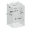 Green Hut Grow Tent 24"x24"x48" 600D Mylar Hydroponic Indoor Grow Tents with Observation Window, Removable Floor Tray and Tool Bag for Indoor Plant Growing 2x2