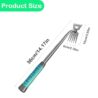 Yomitek 2Pcs Weed Puller Tool, Weeding Artifact Uprooting Steel Hand Weeder Tool for Garden Yard Farm - Durable Manganese, Manual Multifunctional Weeding Artifact Kit (Green)