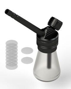 AGFYLIFE Portable Hookah Set for Travel - Premium Aluminum Mini Glass Hookah Handheld