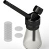 AGFYLIFE Portable Hookah Set for Travel - Premium Aluminum Mini Glass Hookah Handheld