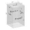24"x24"x55" Grow Tent for Indoor Plants 600D Mylar Hydroponic High Reflective GrowTents for Plant Fruit Flower Veg Growing