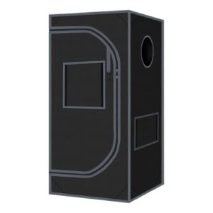 24"x24"x55" Grow Tent for Indoor Plants 600D Mylar Hydroponic High Reflective GrowTents for Plant Fruit Flower Veg Growing