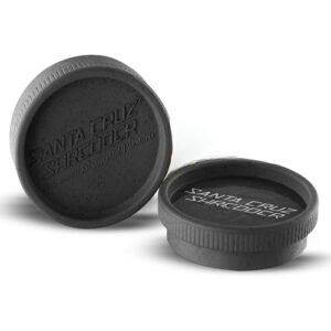 Santa Cruz Shredder Grinder for Herbs Knurled Top for Stronger Grip 2-Piece Medium 2.2 (Black)