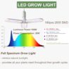 Complete Mylar Growing Tent 2x2 Grow Tent Kit 24"x24"x55" Indoor Plant Growing Room LED Full Spectrum Grow Light Ventilation Inline Fan + Acceseries