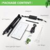 LBW Grow Lights for Indoor Plants Full Spectrum with Stand,214 LEDs Standing Plant Lights for Indoor Growing,Floor Grow Plant Lamp with 4/8/12H Timer,6 Brightness Levels,75" Adjustable Tripod