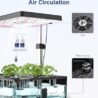 iDOO Hydroponics Growing System Kit 12Pods, Indoor Herb Garden System, with LED Grow Light, Built-in Fan, Auto-Timer, Adjustable Height Up to 11.3", for Home School, for Women Mom