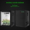 MELONFARM 2x2 Grow Tent, 24"x24"x32" Double Transparent Viewing Door Indoor Grow Tent, Growing Tent with High Reflective Mylar & Floor Tray, Plant Tent for Indoor Hydroponics Growing