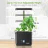 Indoor Garden Growing Systems Self-Watering Plant Pot Smart Gardening System with 17 Watts LED Grow Light Auto Timer Gardening Plant Gifts for Dad Mom Plant Pot for Vegetables Herbs(No Seeds&Soil)