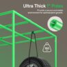 VIVOSUN P224 24"×24"×48" PRO Grow Tent, with Thick 1 inch Poles, Strengthened High Reflective Mylar Oxford Fabric & Extra Hanging Bars for Hydroponics Indoor Plant for AeroLight A100, No High CFM Kit