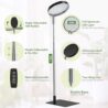YUYMIKA Grow Lights for Indoor Plants Full Spectrum, 48 LEDs Plant Light for Indoor Plants with 2 Mounting Options, 3 Optional Spectrums, 3/9/12Hrs, 10 Brightness, 7"-26" Height Adjustable (Black)
