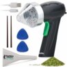 Mamba Monster 3.5g Silver USB Electric Herb Grinder. Large Capacity Portable Metal Herbal Machine & Spice Mill for the Kitchen