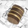 KINGTOP Spice Grinder, 2.5" Walnut Wood & Aluminum Manual Grinder