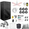 iMeshbean 24"x24"x55" Grow Tent Kit, Complete 2x2 FT High Reflective Mylar Indoor Plant Growing Tent with Full Spectrum LED Grow Light, Black