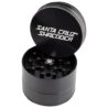 Santa Cruz Shredder Herb Grinder 3 Piece Medium 2 1/8" Superior Grip and Aluminium (Black)