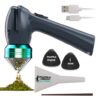 Mamba Original 1g Gray USB Electric Herb Grinder. Small Portable Metal Herbal Grinder Machine & Spice Mill for the Kitchen
