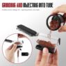 ZORKLE Electric Herb Grinder Portable, 1g Capacity, 1800mah Battery Powered, with 12g Storage Box