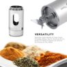 Easy Grinder Clear Glass White Electric Herb Coffee Grinder Pollen Catcher Stainless Steel Blades