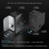 TopoGrow Grow Tent Complete Kit 300W LED Grow Light Full-Spectrum Indoor Hydroponics 32"X32"X63" Grow Tent 4" Ventilation Kit with Hangers,Hygrometer, Shear, Timer,Trellis Netting Full Setup