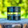 Cinder Brands - Clear Cut 4 Piece Herb Grinder – 2.75" Manual Dry Herb Grinder, Spice Mill with Transparent Storage Chamber & Diamond-Sharp Teeth, Aluminum Alloy, Portable, Easy-Clean Design