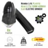 Mamba Lite 0.75g Black All-Plastic Head USB Electric Herb Grinder. Small Portable Herbal Machine & Spice Mill for the Kitchen