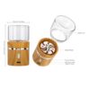 Electric Herb Grinder, Spice Grinder Rechargeable Automatic herb grinder Mini Size 2inx3.5inches with 2pcs 1.7oz/50ml Glass Jars (NOT for nuts or beans)