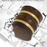 KINGTOP Grinder, Large 2.6" Walnut Wood & Aluminum Manual Grinder