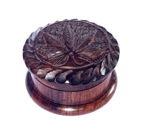 Handmade Carved Artistic Natural Antique Designer 2 Inch unique eco friendly 2Part Herb Grinder for Gifts