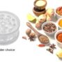 Kitchen Spice Grinder Acrylic 2pc with Magnet Clear Color