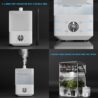 Upgrade 32X32 Integrated Grow Tent Complete Kits System S1000 LED Grow Light Grow Tent Kit 4" Fan Filter and Humidifier (Fan Filter+LED Light+Grow Tents+Irrigation Kit+Clip Fan+Heater+Humidifier)