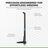 COSPARX Weed Puller Tool – 4-Claw, Extra-Long 43” Handle, No Bending, Easy Eject – Removes Weeds Effortlessly – Sturdy Foot Pedal & Lightweight Aluminum – Effortless Hand Weeding Tool