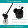 AGFYLIFE Portable Hookah Set for Travel - Premium Aluminum Mini Glass Hookah Handheld