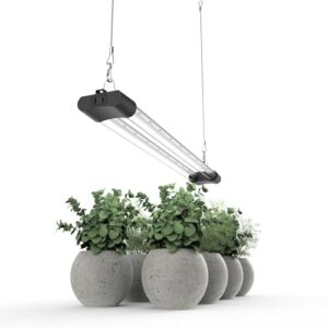 APICDOM LED Grow Light Full Spectrum Light Linkable 5000K Daylight + 660nm Red Indoor Plant Lighting Fixture (2 FT)