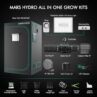 MARS HYDRO 4x4 Grow Tent Kit Complete System with 300W TSW2000 4x4 Full Coverage Dimmable Light,48"x48"x80" 1680D High Reflective Mylar,6inch 32dB,402CFM Adjustable Ventilation Kit,10 Speed Clip Fan
