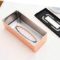 2.5-inch Paper box | heavy-duty aluminum, smooth grinding, non stick design, essential for the kitchen -Rose Gold