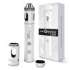 Easy Grinder Clear Glass White Electric Herb Coffee Grinder Pollen Catcher Stainless Steel Blades
