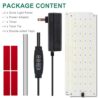 LBW Grow Light, Full Spectrum 270 LED Growing Lamp with Auto On/Off Timer 4/8/12H, 3 Lighting Modes, 10 Dimmable Levels, Suitable for Indoor Plants, 2 Pack