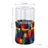 BEIXIFO Electric Herb Grinder, Mini Size 2inx3.5inches with 2pcs 1.7oz/50ml Glass Jar, Portable, Automatic