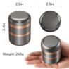 SHUAIYONGLAN Grinder 2.5 Inch Manual Grinder,Silver