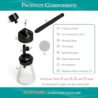 AGFYLIFE Portable Hookah Set for Travel - Premium Aluminum Mini Glass Hookah Handheld