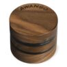 AWANSO 3-Piece Grinder, 2.5" Walnut Wood and Aluminum Grinder
