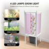 30-Plant Hydroponics Tower Garden Vertical Growing System Kit, Indoor Garden Planter Herb Garden with LED Grow Light and Water Pump, Vertical Planter Germination Kit for Herbs, Fruits and Vegetables