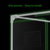 MELONFARM 2x2 Grow Tent, 24"x24"x48'' High Reflective 600D Diamond Mylar Canvas with Observation Window and Floor Tray for Hydroponic Indoor Plant Growing