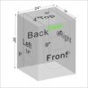 zazzy Grow Tent, 24"x24"x36" Hydroponic Mylar Grow Tent Reflective Garden Growing Dark Room with Observation Window, Removable Floor Tray and Tool Bag for Indoor Plant Growing 2'x2'