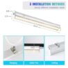 1FT T5 4-Pack Grow Lights for Indoor Plants, 3000K Warm Full Spectrum LED Growing Lamp, Plant Growing Light Strips for Greenhouse Seed Starting, Vegetables, Plug and Use for Easy Installation