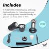 Banana Bros - OTTO Electric Smart Spice Grinder - Automatic Herb Grinder with Smart Technology - Rechargeable via USB - Portable Milling for Dry Herbs and Spices - Black - No Carrying Case