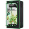 VIVOSUN S224 2x2 Grow Tent, 24"x24"x48" High Reflective Mylar with Observation Window and Floor Tray for Hydroponics Indoor Plant for VS1000